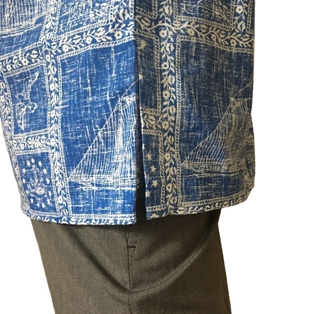 REYN Spooner Authentic Vintage Hawaiian Shirt Top Tiki Nautical Theme NWOT - Picture 5 of 11